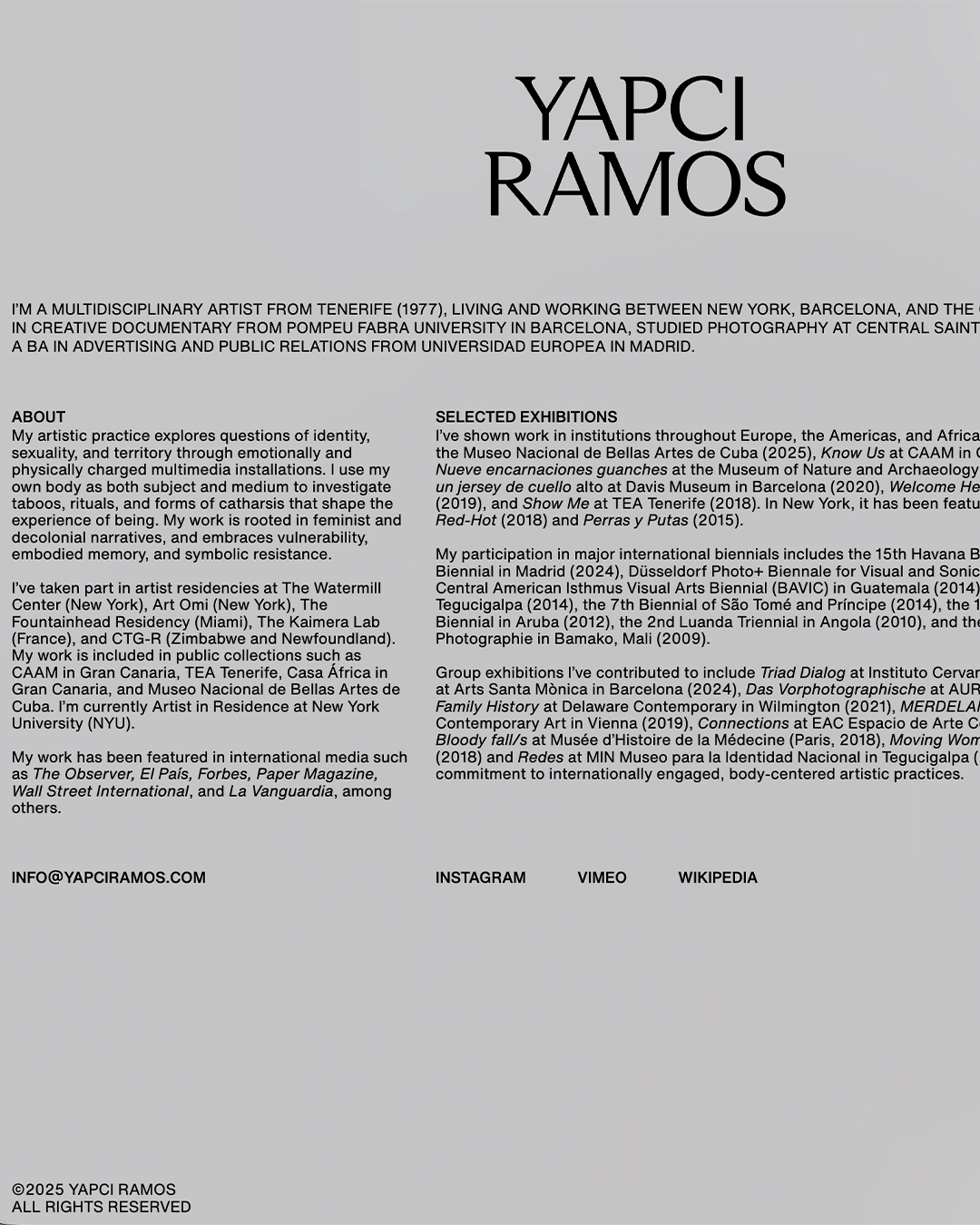Yapci Ramos Website — image 5